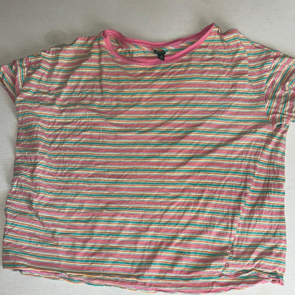 Womens Size XL Wild Fable Striped Multicolor Top.